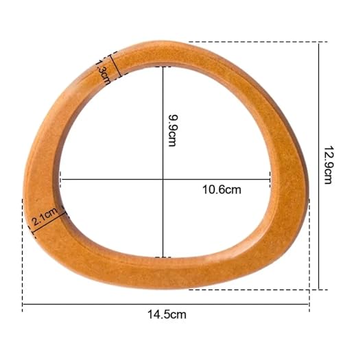 Asas de madera para bolsos con sistema desmontable y acabado multicolor Color B 4