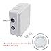 LeMotech ABS Plastic Dustproof Waterproof IP65 Junction Box Universal Electrical Project Enclosure White 5.9 x 5.9 x 2.8 inch (150 x 150 x 70 mm)