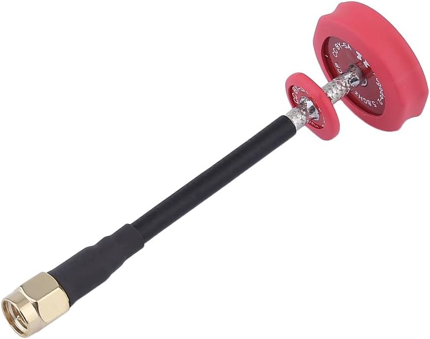 LMIAOM Práctica 5. 8 Ghz omnidireccional Antena Conector SMA Diseñado for EMAX Pagoda 2 FPV Racing Drones cuadricóptero Piezas de montaje de accesorios de bricolaje (Color : Red)