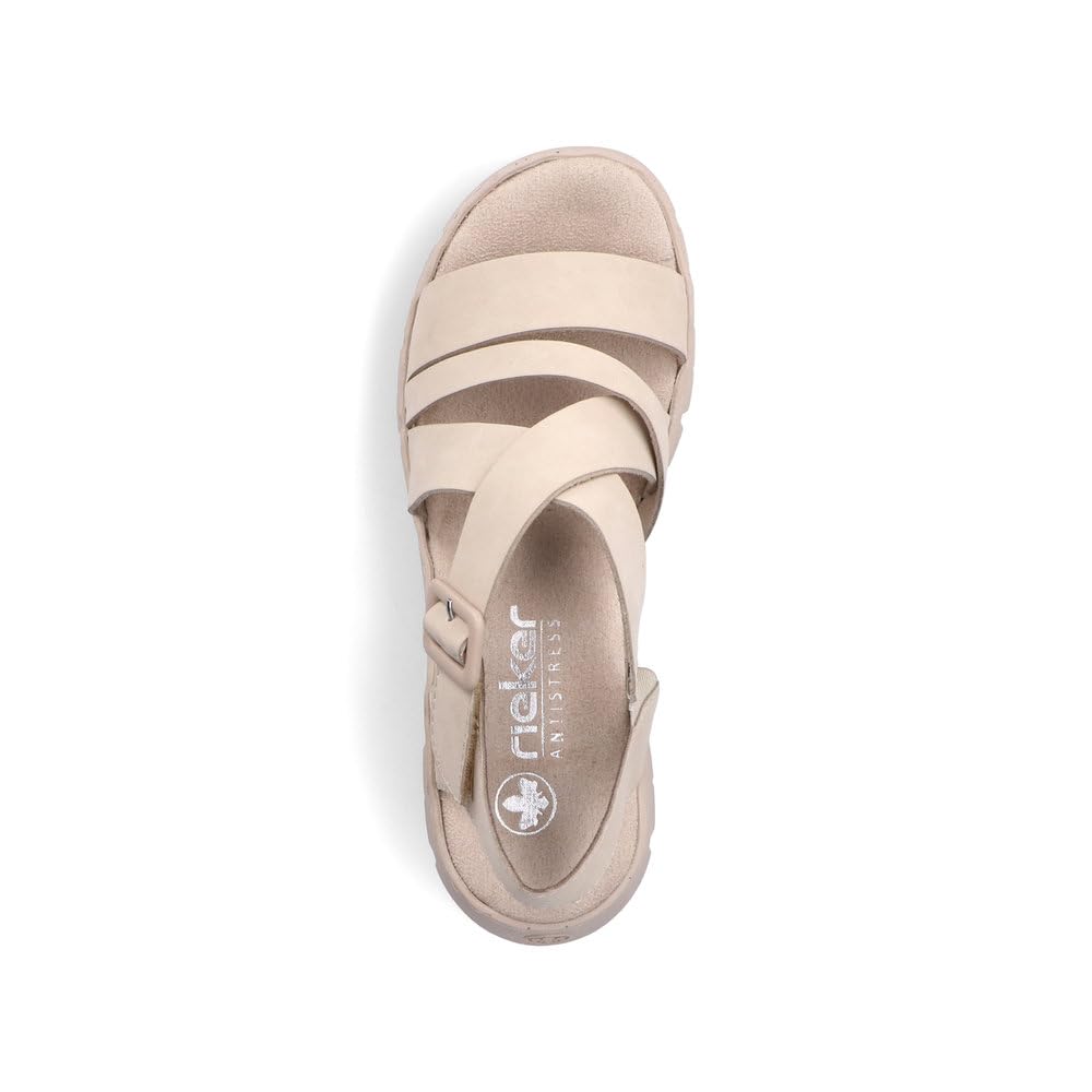Rieker Damen Keilsandalen V1063, Frauen Sandalen
