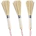 3Pcs Wok Brosse Bambou Outil de Nettoyage Wok Brosse Fouet Pot Brosse Naturel Wok Brosse Vaisselle Brosse de Nettoyage en Bambou à Long Manchepour Les Cuisines Les Restaurants Produits Naturels Purs