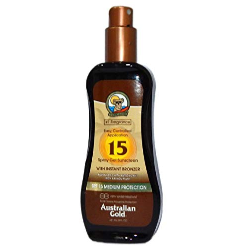 Australian Gold SPF 15 Spray Gel with Bronzer, 8 Ounce by Australian Gold