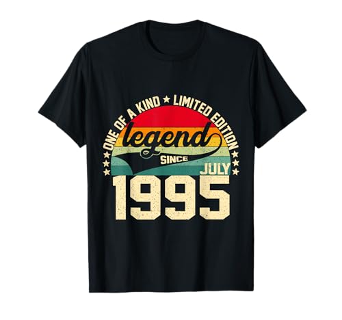 Legend Since July 1995 27th Birthday Limited Edition Vintage Camiseta