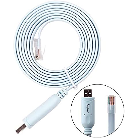 asunflower 3 Pcs 6Ft FTDI USB to RJ45 for Router Console Cable - RS232 Cover