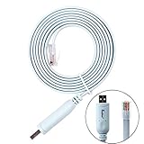 Asunflower 3 Pcs 6Ft FTDI USB to RJ45 for Cisco Router Console Cable - RS232