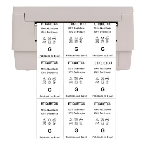 Etiquetas de nylon resinado 33x55mm 3 carreiras - indústria têxtil, confecção de roupas, tapeçaria 0