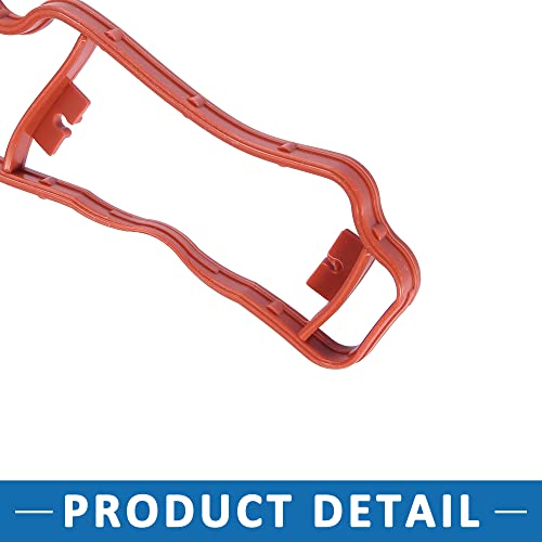 Image of Car Engine Intake Manifold Gasket 06F129717D for Volkswagen Jetta 2006 2007 2008 2009 2010 2012 2013 Rubber Red
