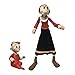 Boss Fight Studio Popeye Classics Set of 4 – Wave 1 Popeye, Olive OYL, Bluto, Castor OYL - Highly Articulated Collectible Figurines with Accessories, Alternate Heads and Hands - 1:12