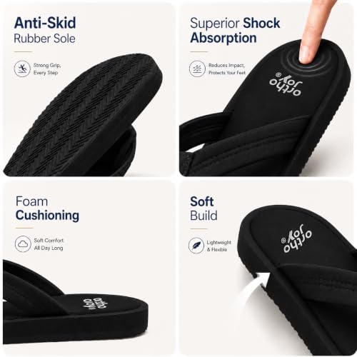 Image of ORTHO JOY Men Doctor Ortho slippers | Extra Soft comfortable and stylish flip flop slippers for Men in exciting colors |Lightweight | Anti Skid | Daily Use Chappal