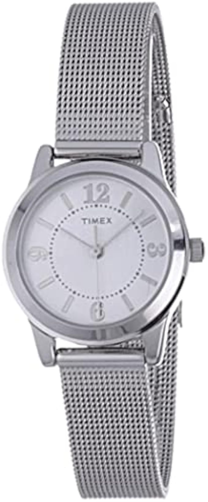 Timex Women's T2P457 Casey Dress Silver-Tone Stainless Steel Mesh Bracelet Watch