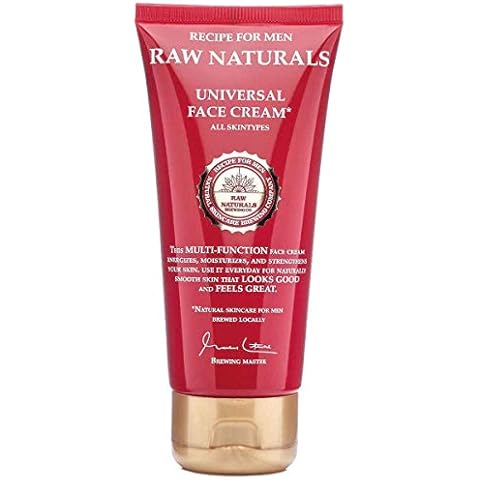 Raw Naturals UNIVERSAL FACE CREAM | Multi-Function Men’s Face Cream | Energises, strengthen & hydrates | Natural product from your local Swedish Skincare Microbrewery | 100ml Cover