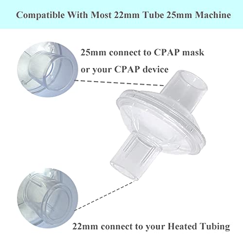 Filters For Cpap Machine - 12 Pcs Cpap Filters Fit Inline Filters Compatible With Resmed And Any Machine Size 22Mm And 25Mm Cpap Tube #TOP2
