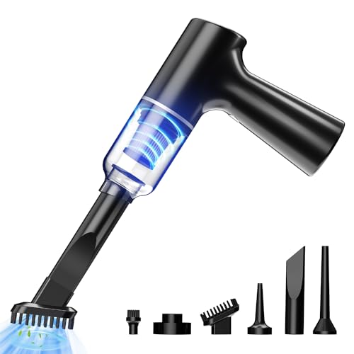 Car and Home Vacuum Cleaner,4-in-1 High Power 12000pa Portable Car Vacuum Cleaner-Rechargeable Cordless Handheld Vacuum Cleaner Suitable for Homes,Cars and Offices(Brushless Motor)