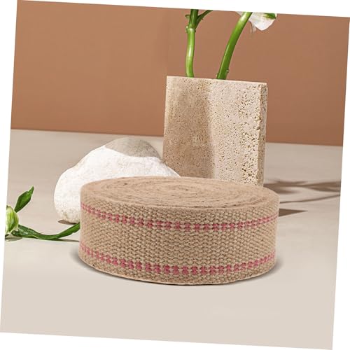 Réparation de chaises avec ruban large jute naturel et rayures
