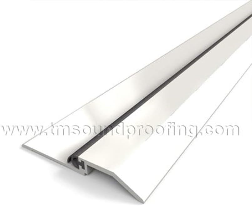 Door Threshold Seal - Soundproof Door Saddle with Bumper Neoprene Rubber Gasket 1/8" Height - 36-inch - Mill Finish Aluminum (Mill Finish, 36")