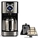 Cafetera con termo de acero inoxidable – Temporizador programable – Máquina de filtro para 12 tazas – Indicador LED digital – Potencia 800 W – Temporizador para 24 horas