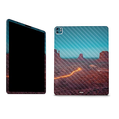 Image of MightySkins Carbon Fiber Skin Compatible With Apple iPad Pro 12.9 inch M2 6th Gen (2022) Full Wrap Kit - Monument Valley | Protective Durable Textured Carbon Fiber Finish | Easy To Apply | Made in the USA