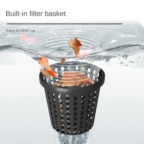 Skimmer para estanque 60W, limpieza de superficie ajustable miniatura 5