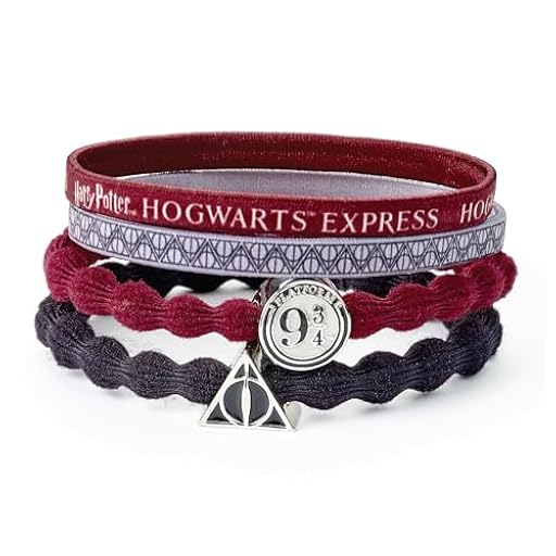 HARRY POTTER Platform 9 3/4/deathly Hallows Juego De Bandas Para El Pelo, Rojo Y Negro, Surtido de 4 piezas | Ya disponible en tu tienda friki favorita! En mundofriki.es!