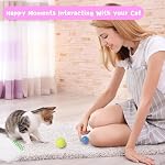Cat Toys for Indoor Cats 40 PCS Kitten Toys Cat Interactive Toys Pack Including Cats Springs Sparkle Ball Pom Pom Ball Jingle Balls Tracks Balls - Image 7