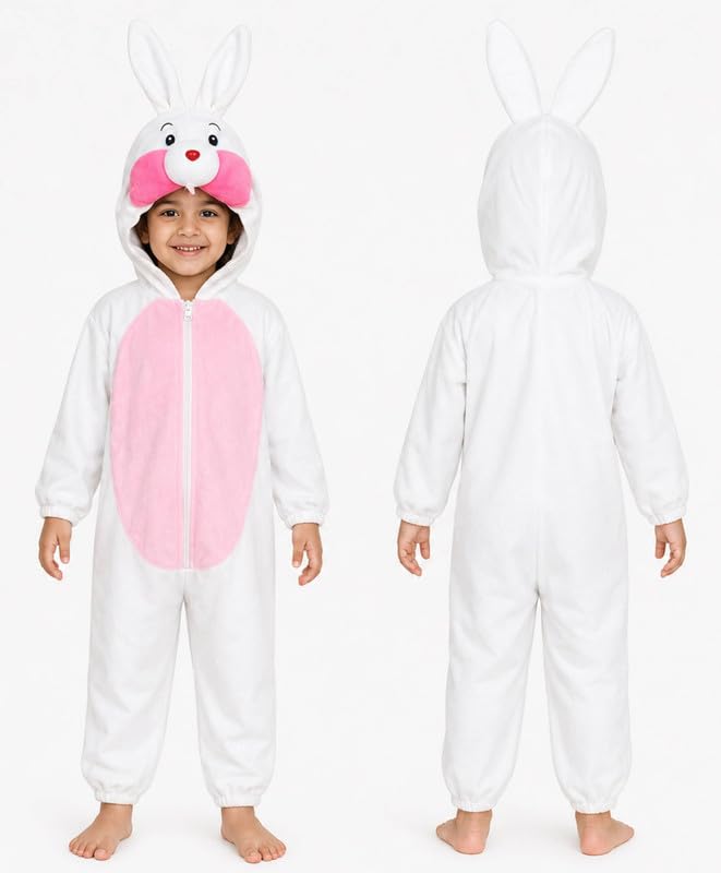 Image of Animal Costume for Kids | Plush Fancy Dress Costume for Boys & Girls |School Fancy Dress, Annual Day, Jungle Theme, Role Play, Halloween & Birthday Party
