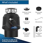 InSinkErator Élimination des ordures, puissance .75HP, 3/4 HP EZ Connectez le Garburateur d'alimentation continue