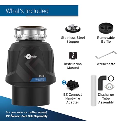 InSinkErator Garbage Disposal, Power .75HP, 3/4 HP EZ Connect Continuous Feed Garburator by InSinkErator - Image 6