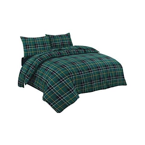 NZ Tartan Check Flannel Duvet Cover Set Cover