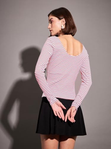 Image of Sassafras Women Sweetheart Neck Rib Top