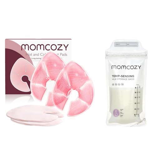 Image of Momcozy Breast Therapy Packs & Momcozy Breastmilk Storing Bags