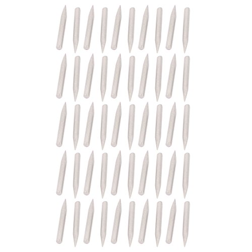 Aexit 1.2mmx12mm Carbon fastener Steel Point Tip Cement Nail Silver Tone 50pcs Model:92as536qo425