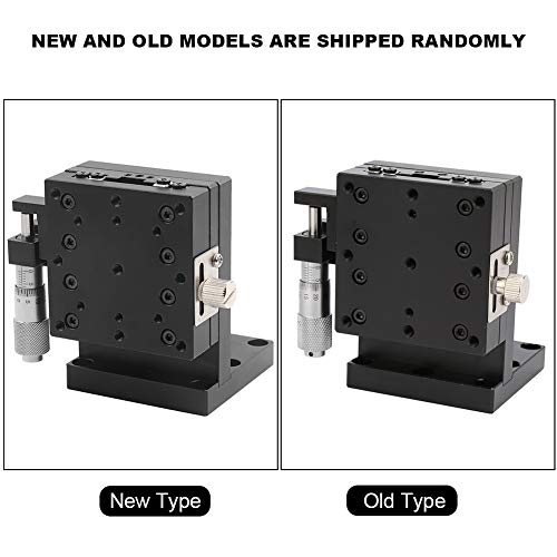 Semzl60-As Z Linear Stage, 60 * 60Mm/2.36"*2.36" Trimming Bearing Tuning Platform Sliding Table, Micrometer Manual Slide Table Cross Roller Bearing Vertical Linear Stage #TOP3