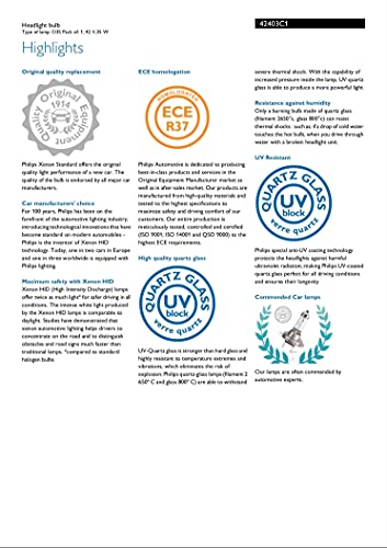 Philips D3S 4300K Xenstart Oem Replacement Hid Xenon Bulb 42403C1 35W Dot Germany - Pack Of 1 By Ali #TOP4