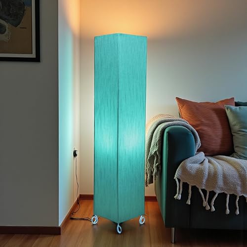 Image of Cotton Fabric Floor Lamp for Bedroom's Desk Lamp for LivingRoom, Bed Room, Office | Night Stand Dimmable Room Floor Lamp for Reading Corner Lamp | Bulb Included