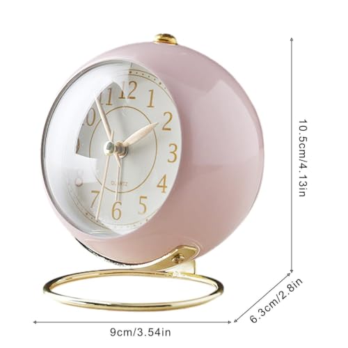 Reloj despertador analógico sin tic tac para evitar insomnio a pilas 5