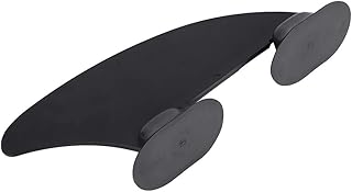 Akozon Surfboard Fin, Kayak Skeg Tracking Integral Mounting Points Inflatable Paddleboard Quick Black Watershed Release Detachable Longboard Center for Long Board Paddle