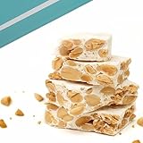 Andy Anand Chocolatier Sugar Free Roasted Almond Soft Nougat Brittle - Made in Europe Gluten Free Diabetic Friendly Nougat Candy, Unforgettable Flavor,Bite With Italian Nougat Brittle (7 Oz)