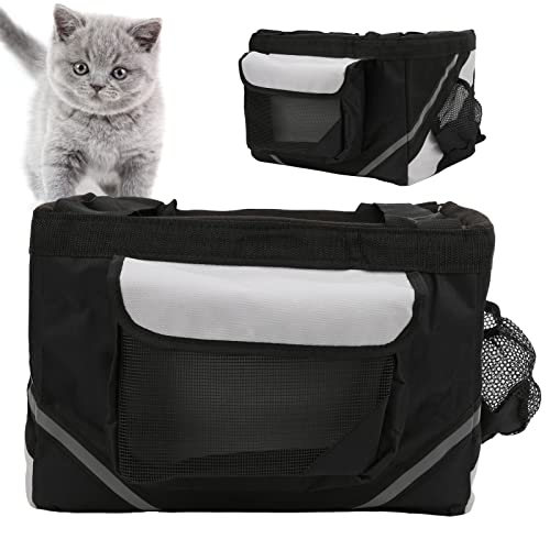 Cesta de Cachorro de Bicicleta, Montagem de Guidão de Liberação Rápida, Pano Oxford à Prova de água,