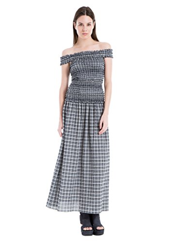 knee length dresses for ladies Prudy Off-Shoulder Ruched Tie-Detail Maxi Dress in Steel Grey main image 1