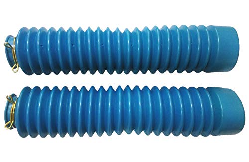 Light Blue Rubber Fork Sleeve Boots Accordion Protector Motorcycle Fork Cover 30mm 50mm 250mm
