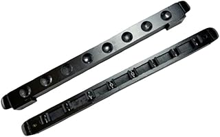 Estante de madera dura para 8 tacos, diseño de montaje en pared (amarillo)