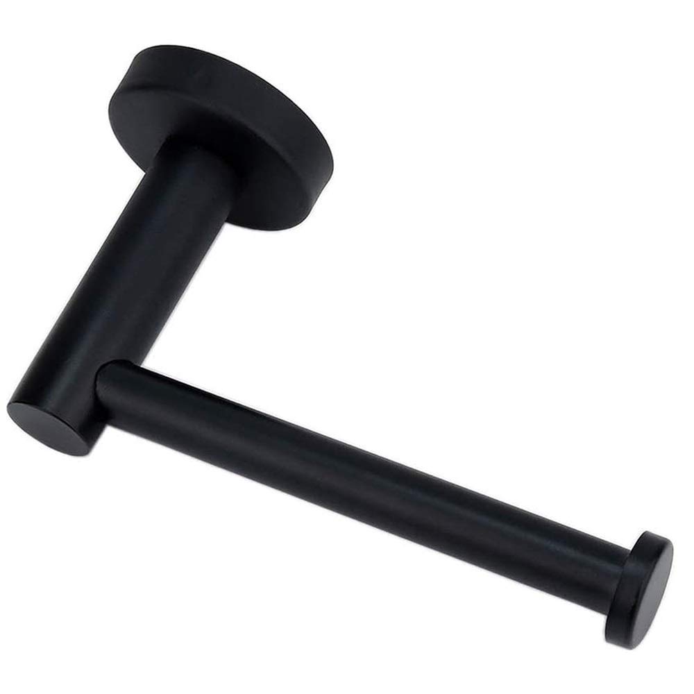 GLETSF Bathroom Toilet Paper Holder Black Wall Mounted Tissue Rack Stainless Steel Kitchen Towel Storage Shelf Wc Roll Paper Holder Present