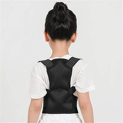 Support de soutien pour enfants correcteur de posture dos noir taille 35 à 55 cm