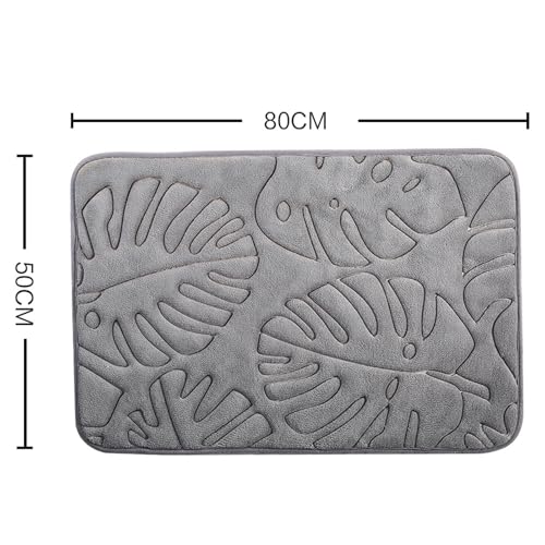 Tapis de bain mousse à mémoire de forme antidérapant super absorbant lavable machine 40x60cm - 7