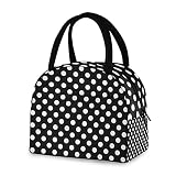 ZZKKO Red Poppies Lunch Bag Box Tote Organizer Lunch Container Insulated Zipper Meal Prep Cooler Han