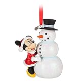 Disney Minnie Mouse with Snowman Ornament
