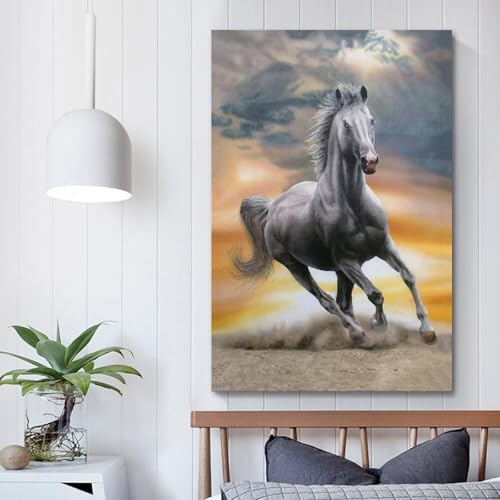 Poster chevaux de la puissance sauvage Spirited Stallion grand format - 5