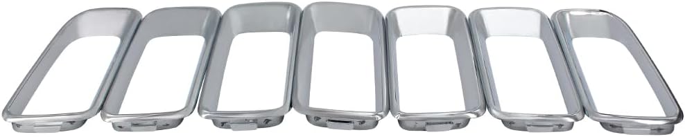 7PCS Grille Insert Trim Molding Compatible with Jeep Compass 2011-2017