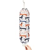 TOGETRUE Plastic Bag Holder, Cute Grocery Bag Holder for Plastic Bags, Wall Mount Bags Dispenser for Home Kitchen Decor (Dog)