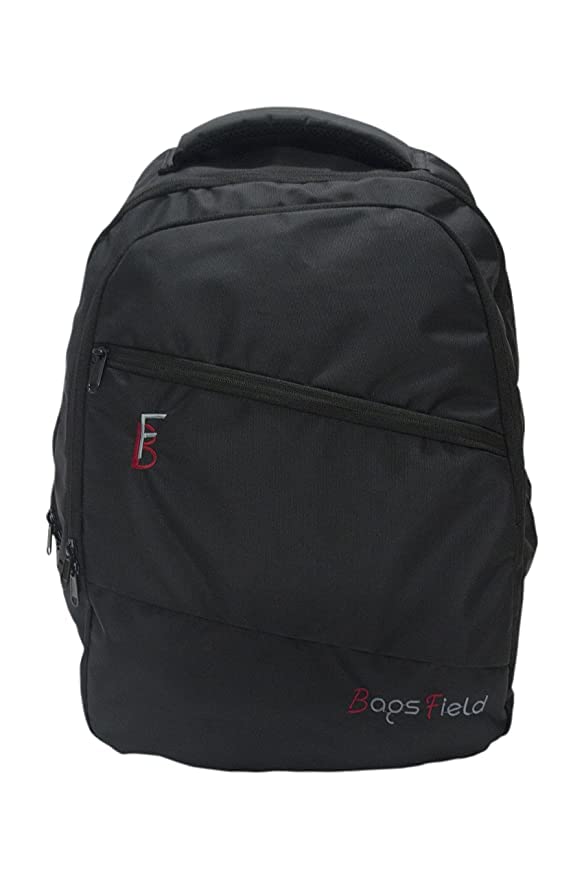 Bags Field Polyester Turkey 35L Water Resistant Laptop/College/School/Office Bag Backpack for Men/Women/Boys/Girls with Rain Cover (Black)